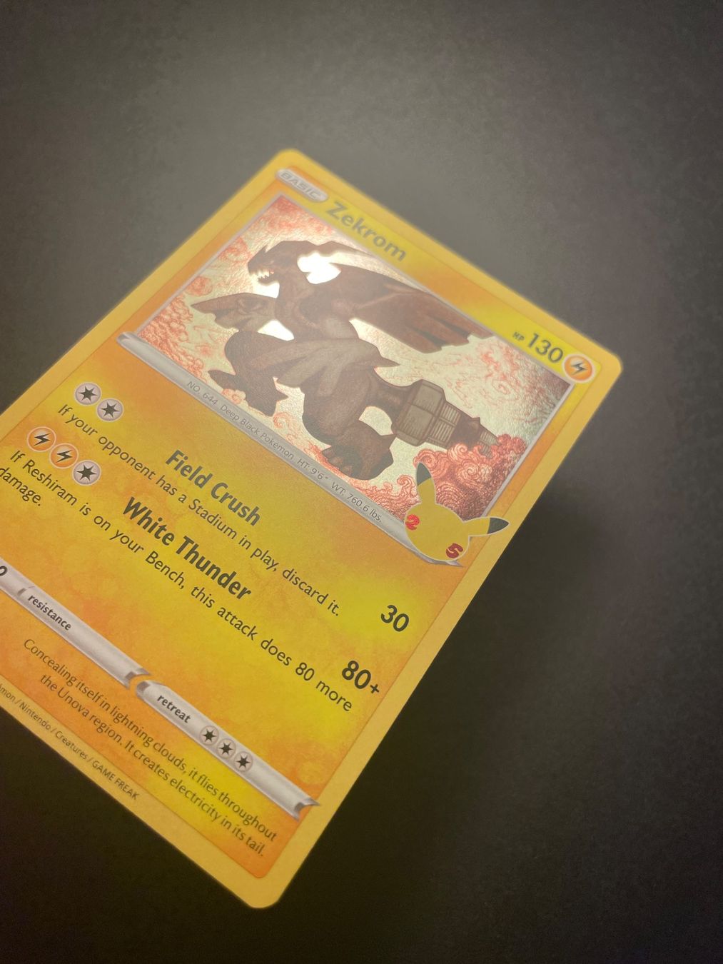 Pokémon Carte collezionabili: Zekrom Holo Celebrations 010/025 – Usato da Zürich venduto da pokemon_cards 1