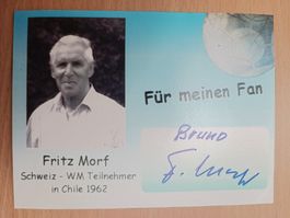 Fritz Morf - CH WM Teilnehmer 1962 - verstorben 2011