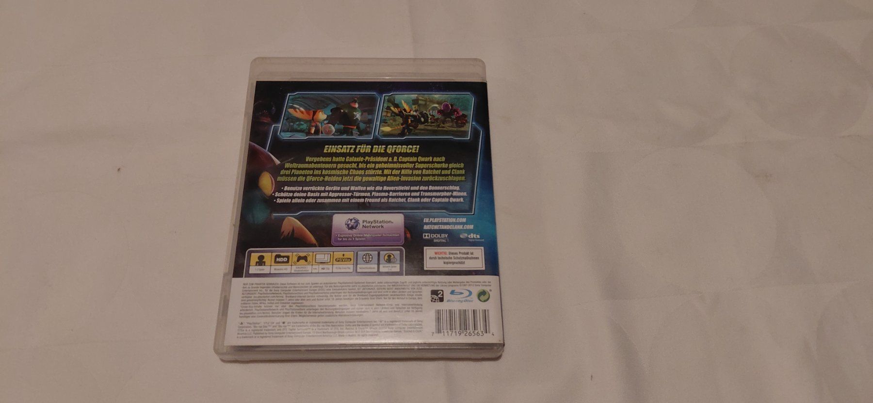 Spiele: Ratchet and Clank "Q Force" PS3 – Gebraucht aus Gretzenbach von Uli1980 2