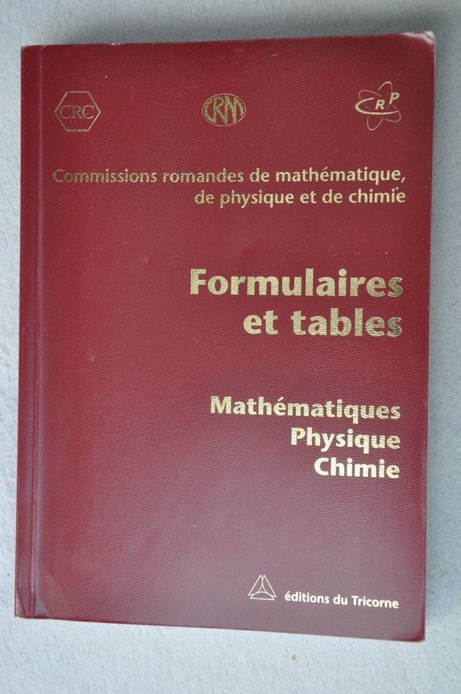 Libri: Formulaires et table - Mathématiques, physique, chimie – Usato da Fully venduto da Minouchka