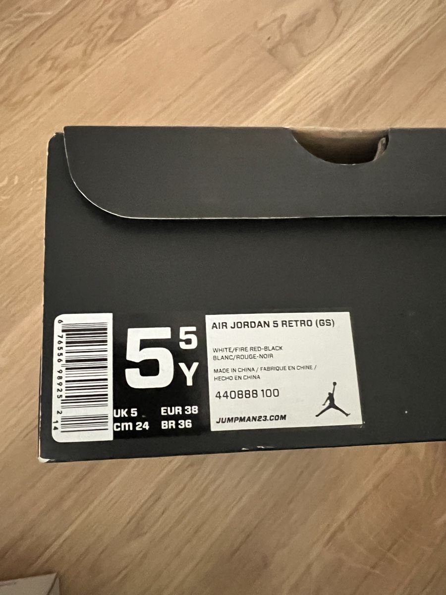 Jordan Scarpe da uomo: Jordan 5 Retro GS "White Fire Red" – Usato da Köniz venduto da VivianaK92 6