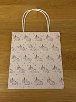 Geschenktasche in rosa mit Einhorn Motiv