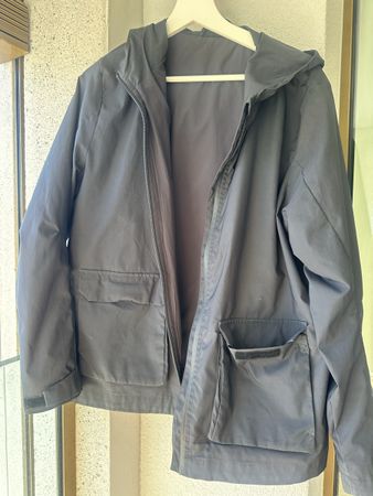 Regenjacke Crane dunkelblau mit Kapuze Grösse M gebraucht