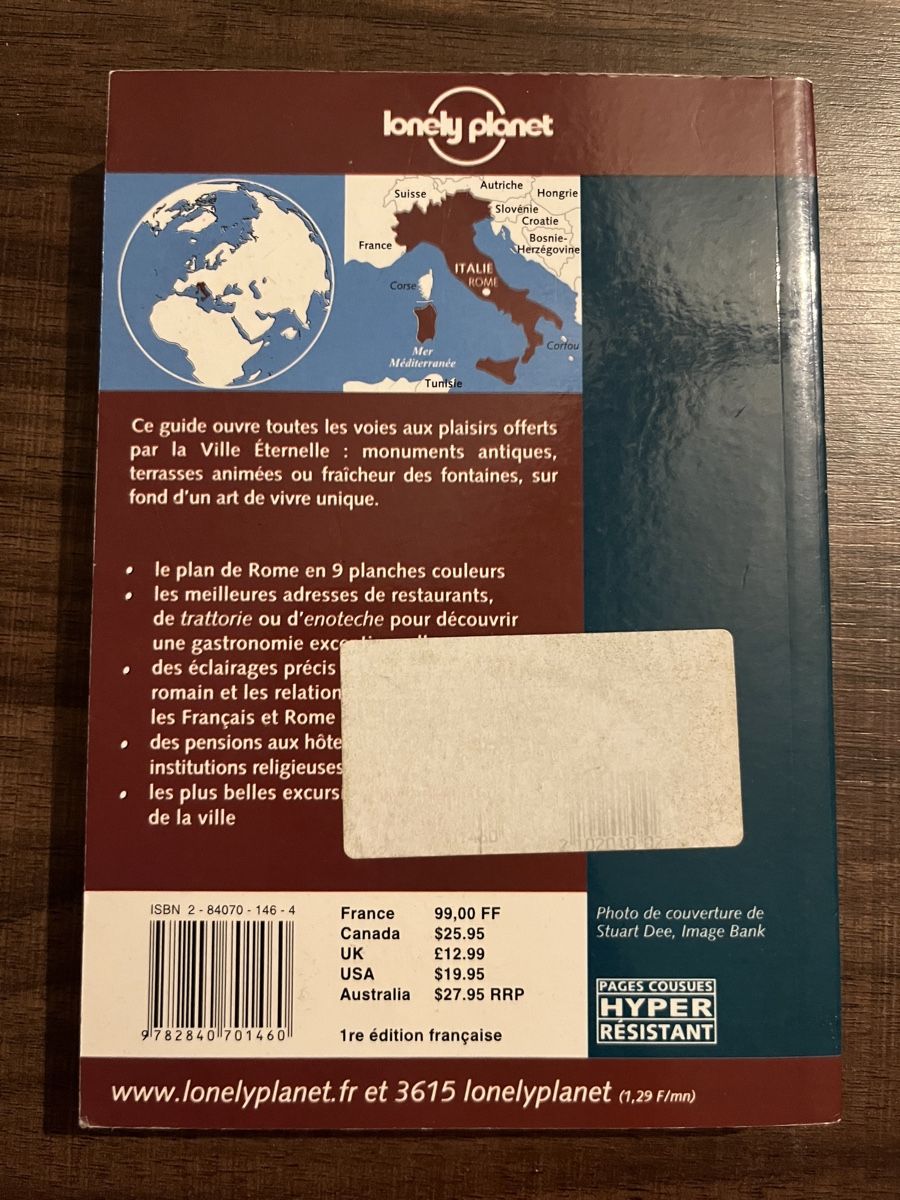 Libri: Lonely Planet Rome: Guide de voyage – Usato da Sierre venduto da black.box 1