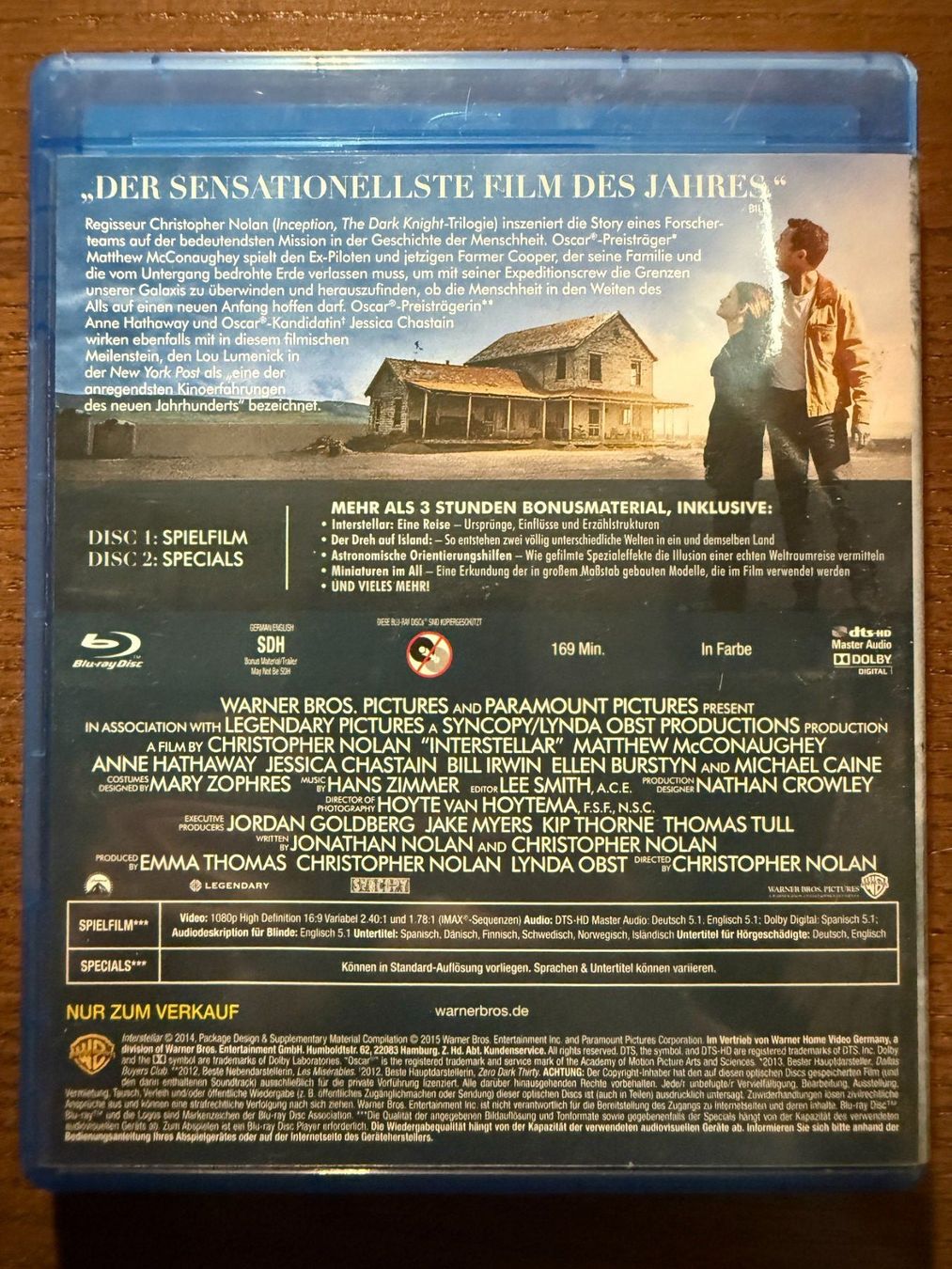 Alle DVDs: Interstellar – Gebraucht aus Zürich von Blu-ray_ZH 1