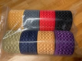 zum basteln 8 x 5 Meter / Webband 8 Farben Set
