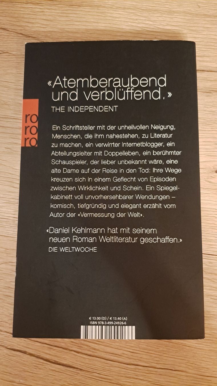 Libri: Ruhm, Daniel Kehlmann – Nuovo (secondo la descrizione) da Schaffhausen venduto da xJuliax 2