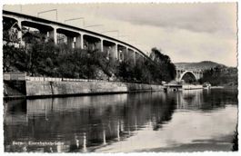 Bern, Eisenbahnbrücke, gelaufen 1955