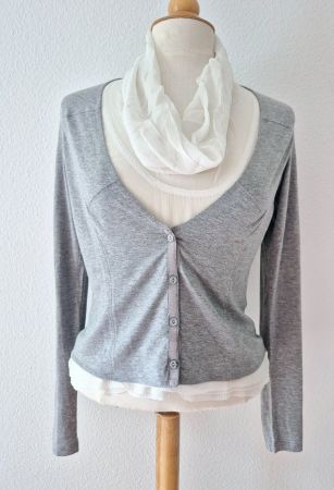 ORWELL 35 S JACKE BLUSE IN EINEM SEIDE TOP TUNIKA