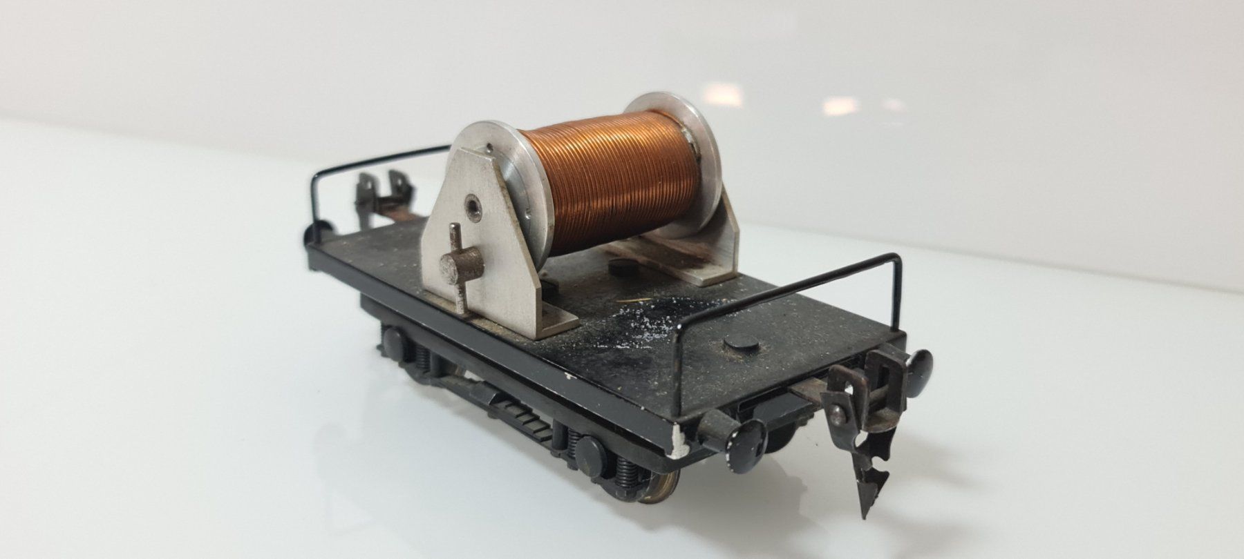 Modellini di ferrovie: Eigenbau Bobinenwagen Spur 0 – Usato da Neuenhof venduto da ludovicco 2