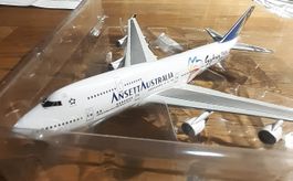 Ansett B747-400 Flugzeugmodell - Twin Star - Selten! 1:400