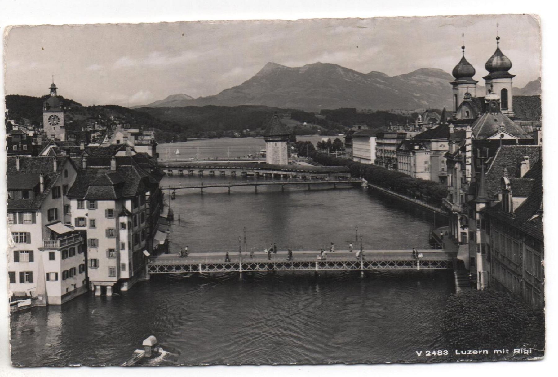 Cartoline postali: LUZERN mit Rigi – Usato da Jona venduto da philajona