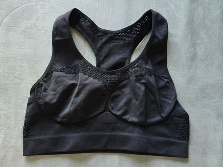 Sport BH Crivit Schwarz Gr L neu, eng