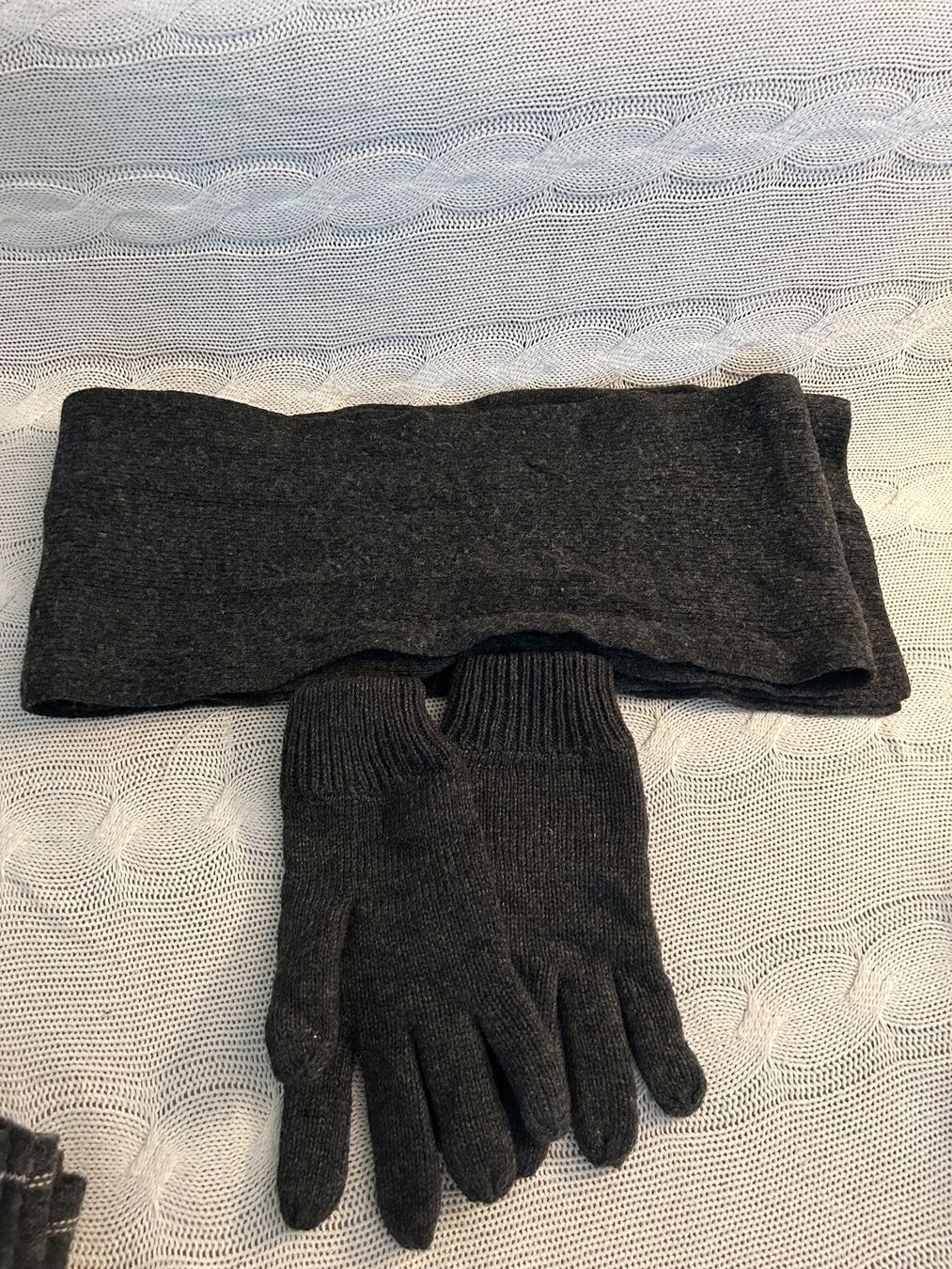 Lotti di vestiti: 80% Lammwolle Schal und Handschuhe Polyestern – Nuovo (secondo la descrizione) da Thalwil venduto da mar_pvx7