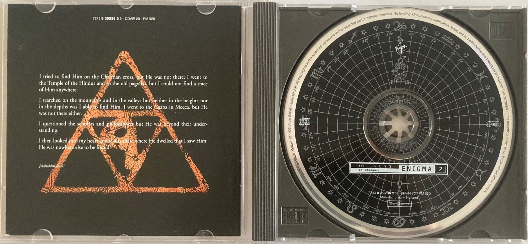 CD: ENIGMA - THE CROSS OF CHANGE – Usato da Poliez-Pittet venduto da Newtown-Records 2