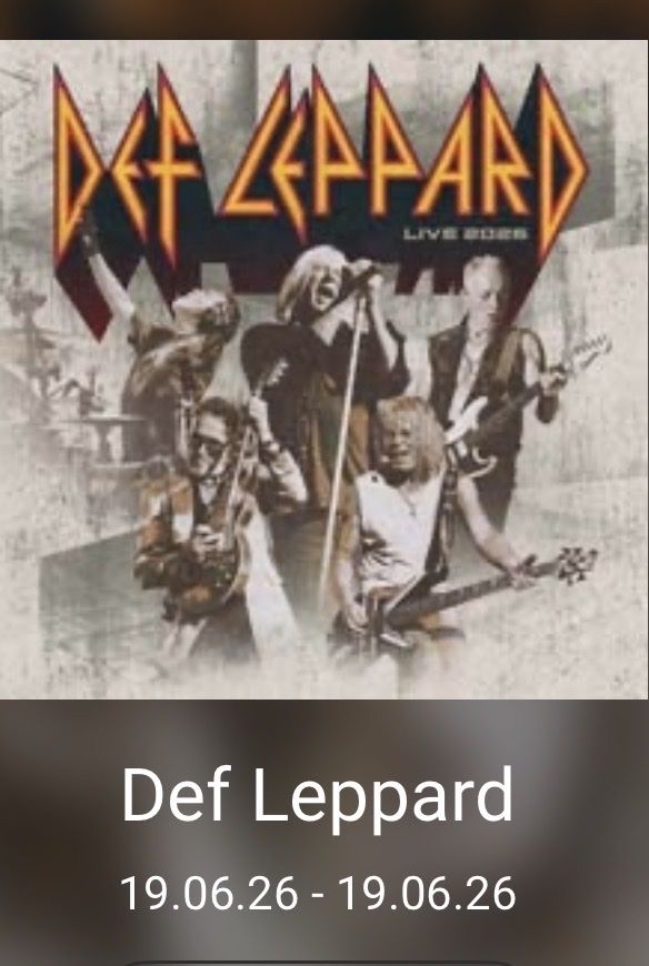 Biglietti: Def Leppard 2 Stehplatz Tickets – Nuovo e nell'imballaggio originale da Thun venduto da Fuesu1812