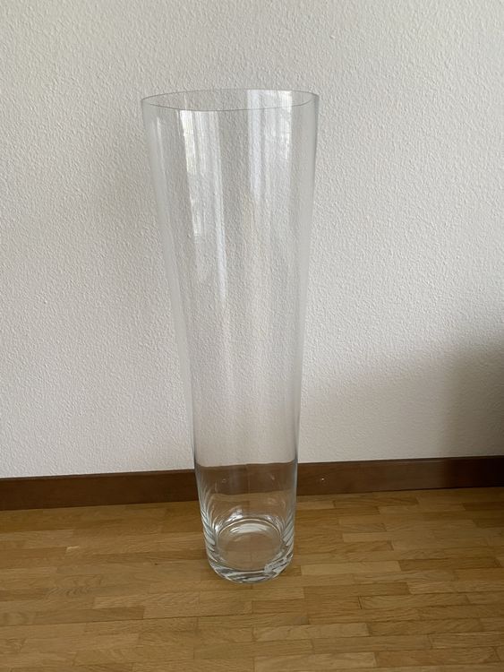 Vase Bodenvase Glas Deco 70cm (Neu (gemäss Beschreibung)) in Aarau für CHF 2 – nur Abholung auf Ricardo kaufen