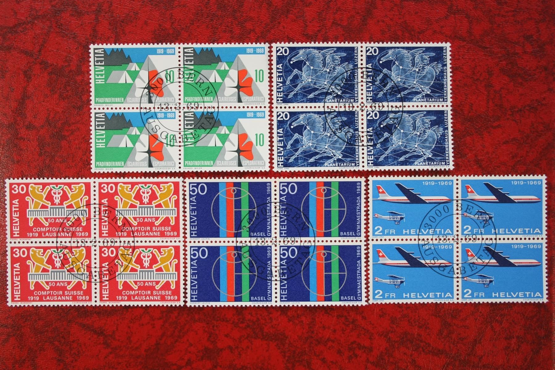 Tous les timbres: 1969: 461 - 465 Et. mit Gummi – Neuf (Voir description) à Deitingen par Lglobi