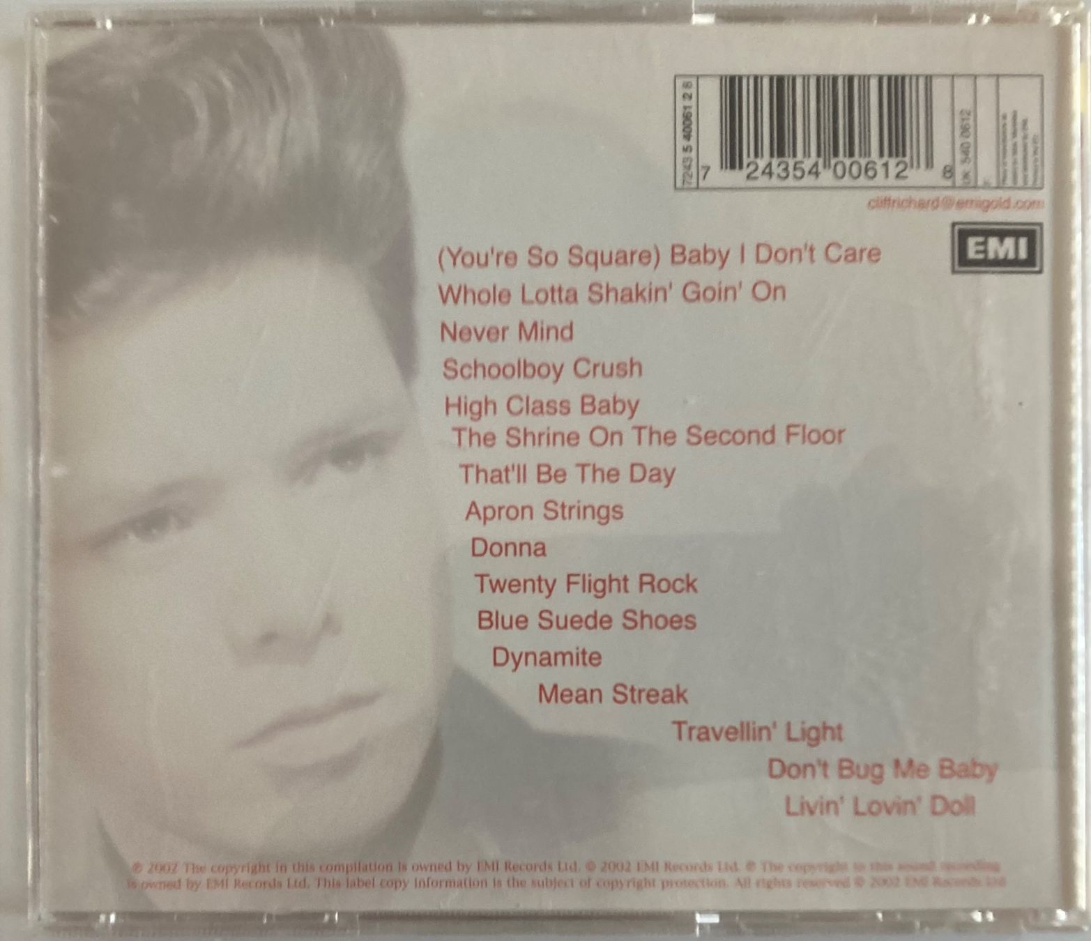 CD: CLIFF RICHARD - 1950S – Usato da Poliez-Pittet venduto da Newtown-Records 1
