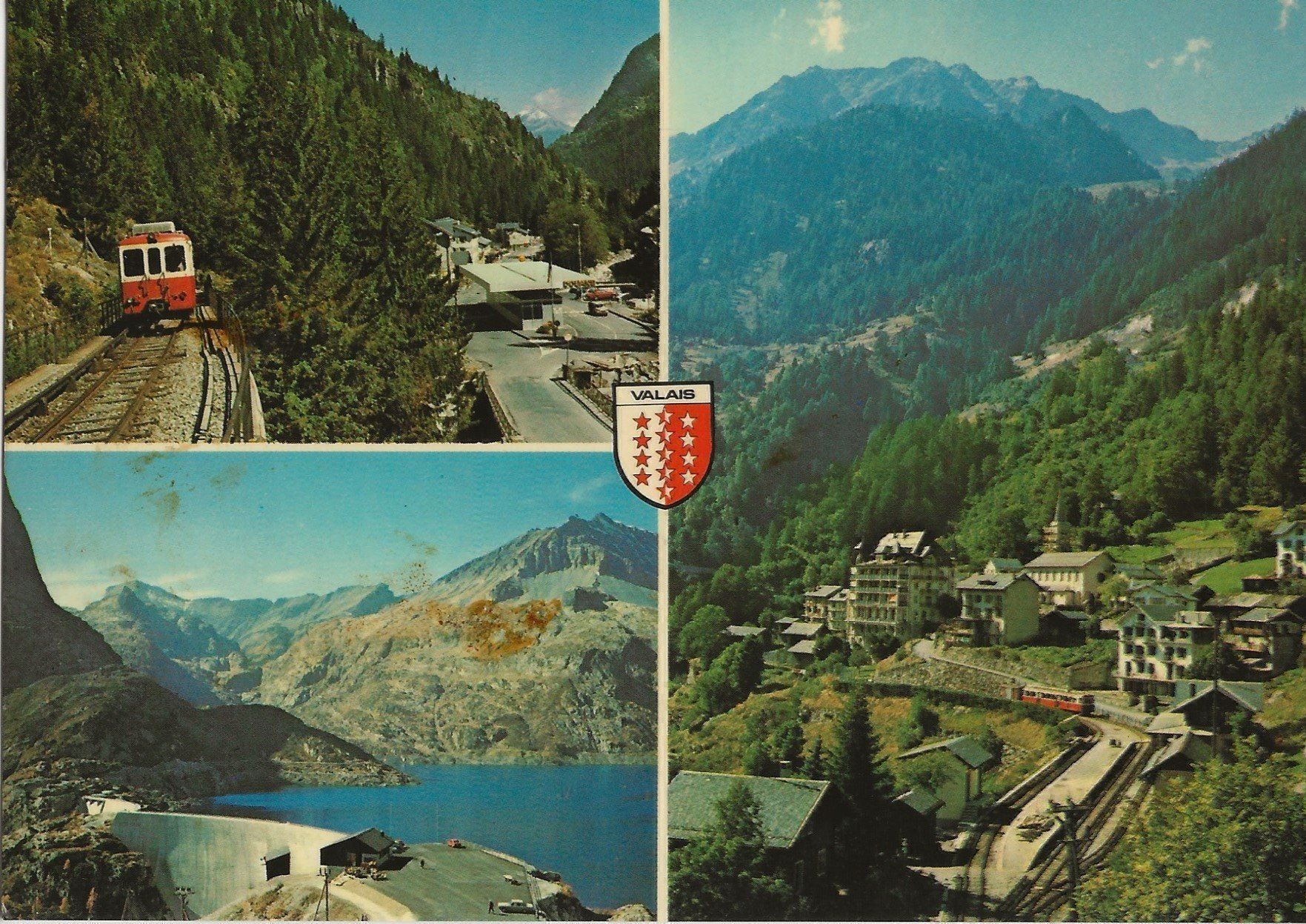 Cartoline postali: Grand-Emosson VS,Finhaut,Bergbahn – Usato da Frauenfeld venduto da Merk52