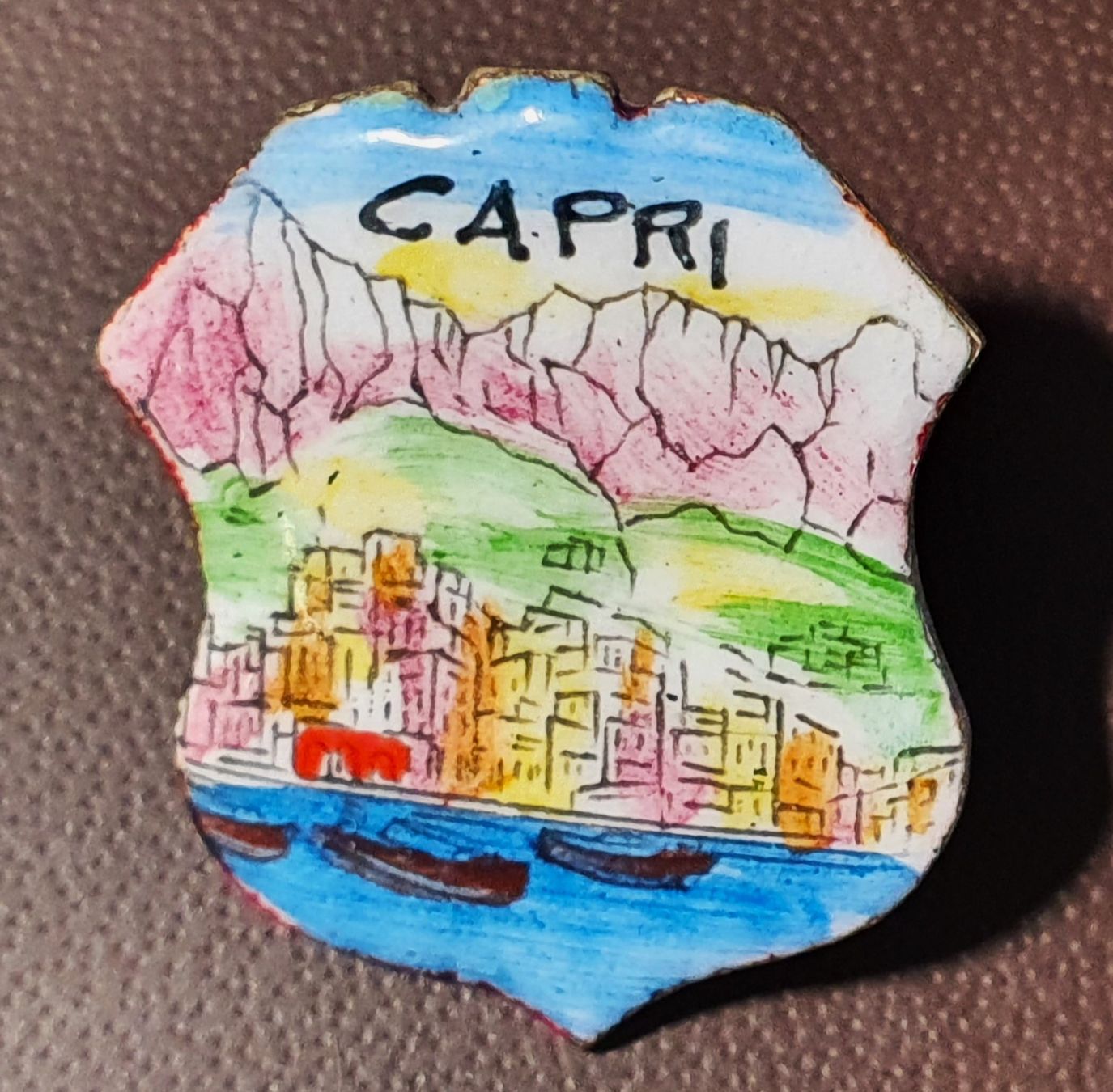 Placchette & Badge: S748 - Alter Pin CAPRI – Usato da Reinach BL venduto da Boston-Verkauf