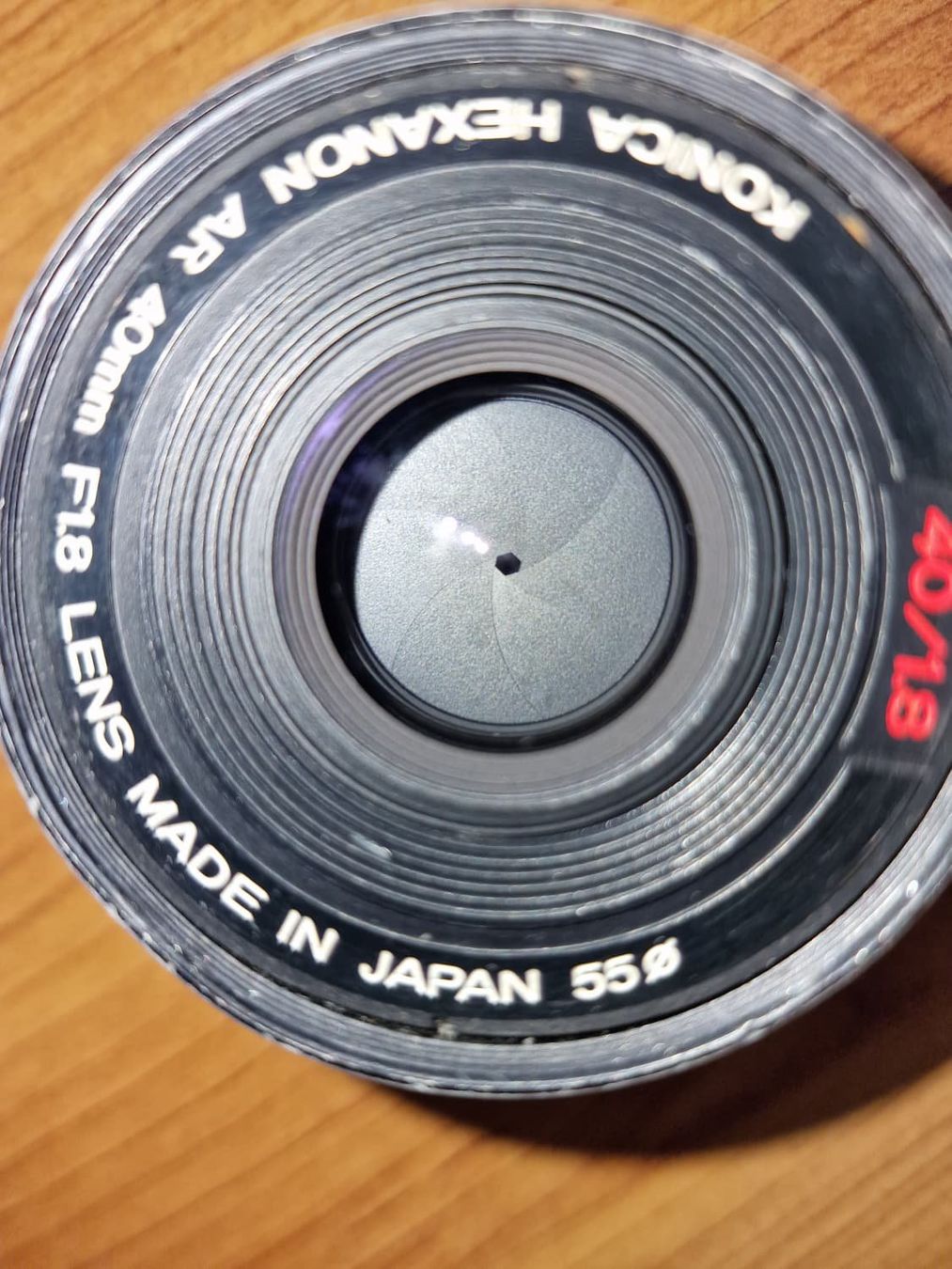 Konica Obiettivi: Konica Pancake 40mm f/1.8 AR Objektiv - Konica AR Mount – Usato da Vevey venduto da dreetje9 3