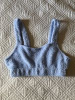 Brassière bleue matière éponge