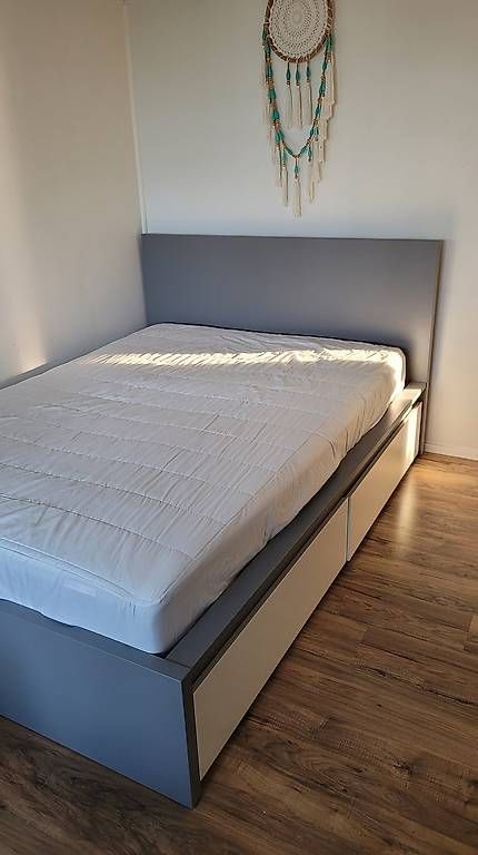 Letti: Ikea Malm Bett grau – Usato da Beckenried venduto da i_l_6kry 1