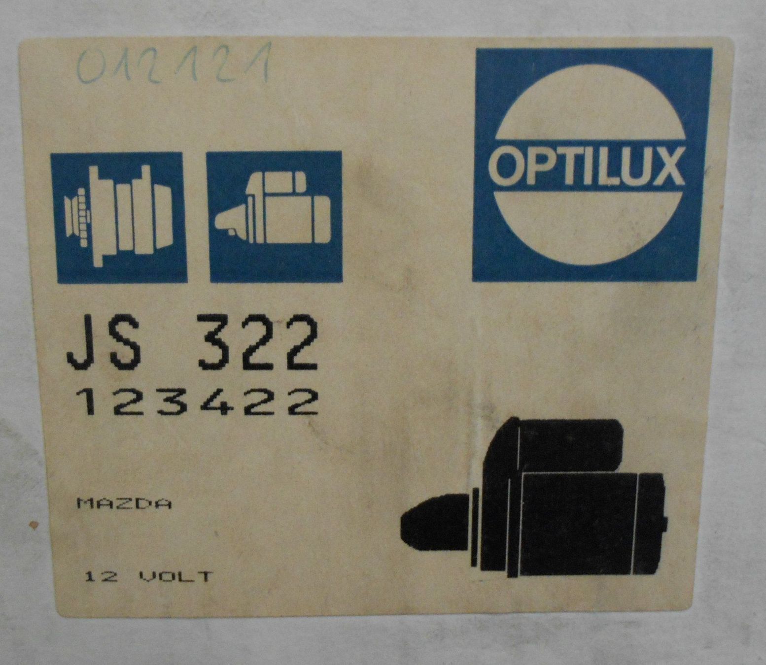 Mazda Alle Autoersatzteile: Anlasser Optilux JS 322 Mazda – Neu und originalverpackt aus Altstätten von rapo-glaus