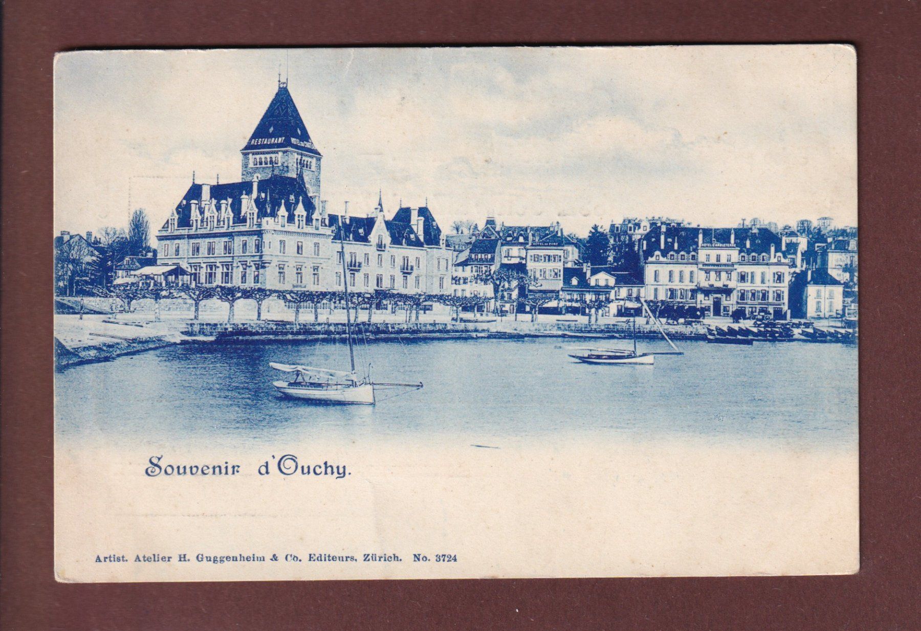Ansichtskarten: LAUSANNE - Ouchy - Château – Gebraucht aus Pully von nicecards