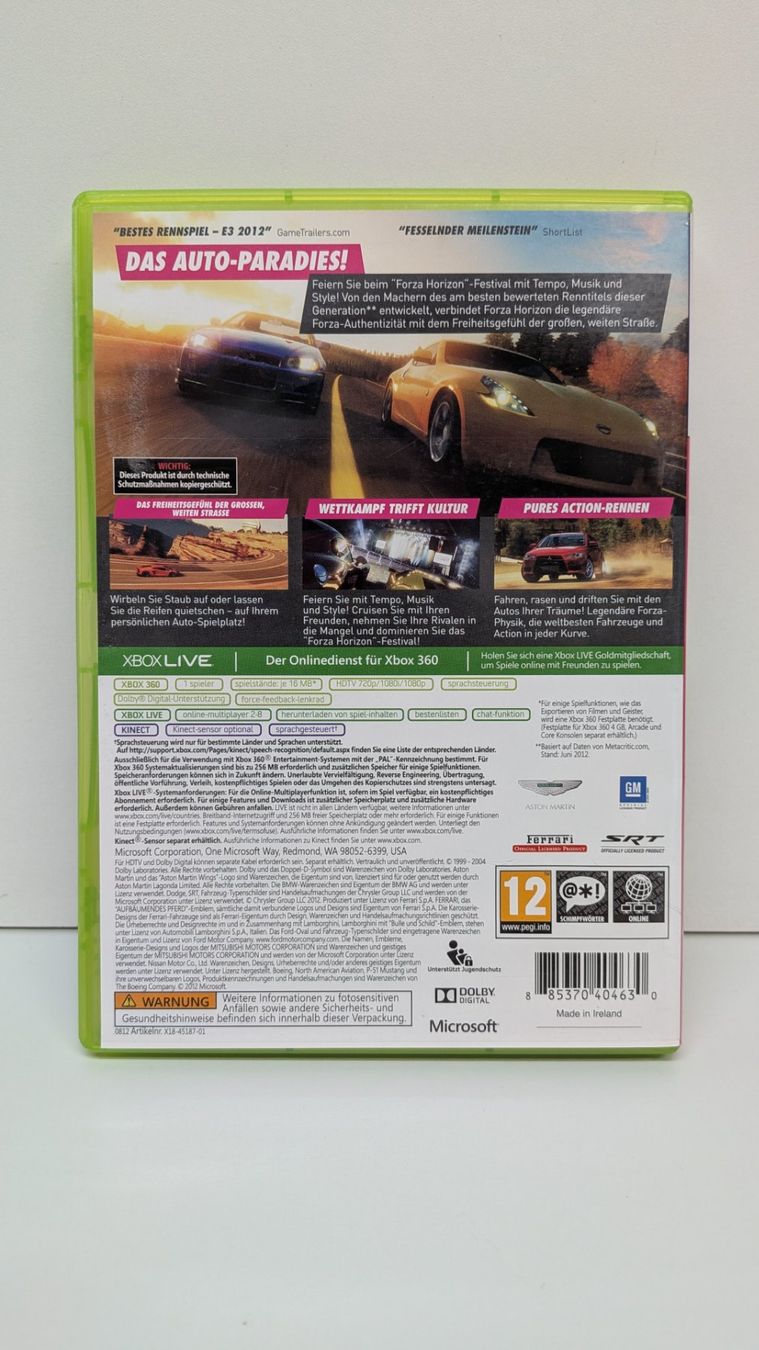 Jeux: Forza Horizon - Xbox 360 – D'occasion à Menziken par mame18 2