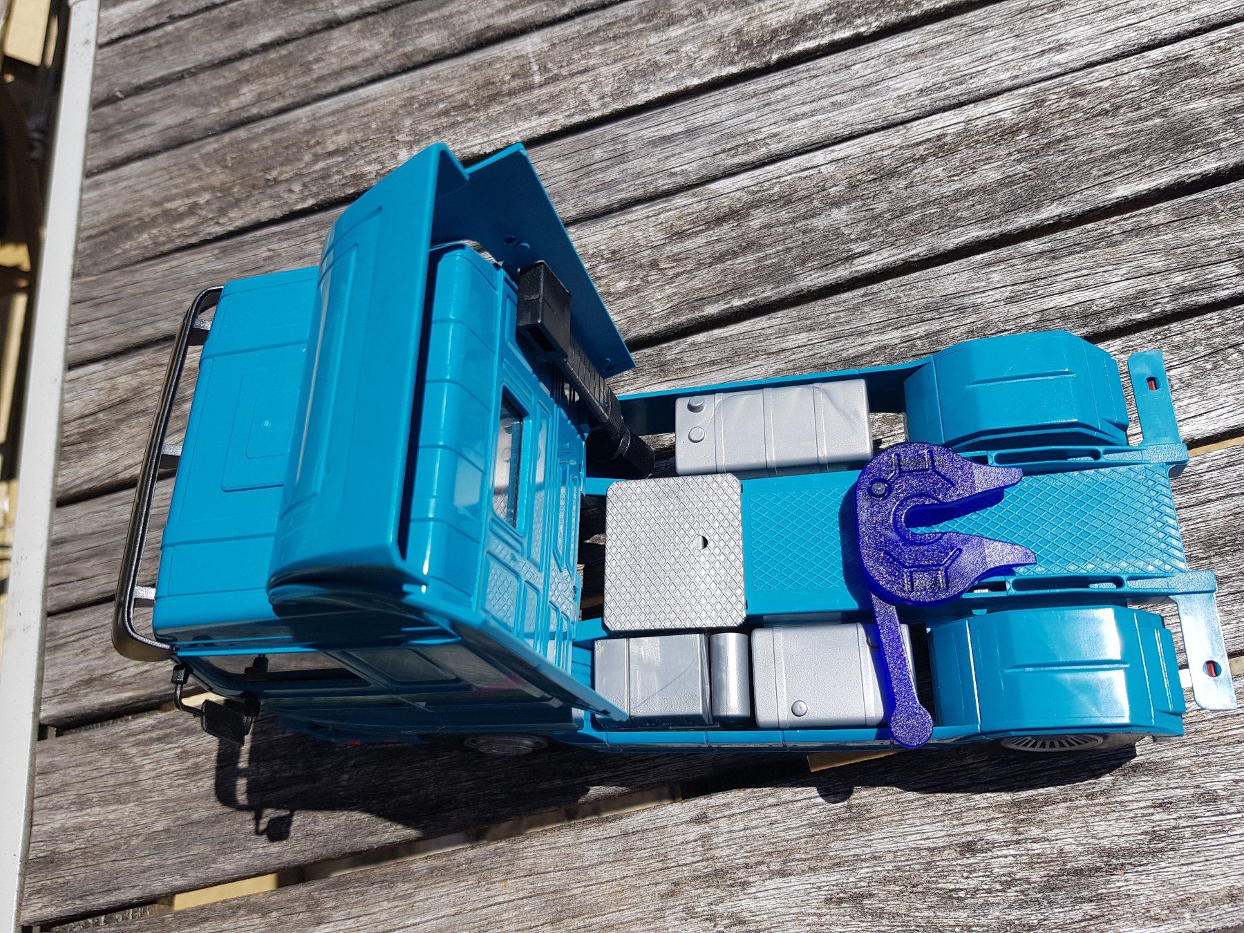 Scania Kit di modellismo & Modellini statici: Scania Modelllastwagen blau THERMO TRANS – Usato da Jona venduto da dampfnuggi 3
