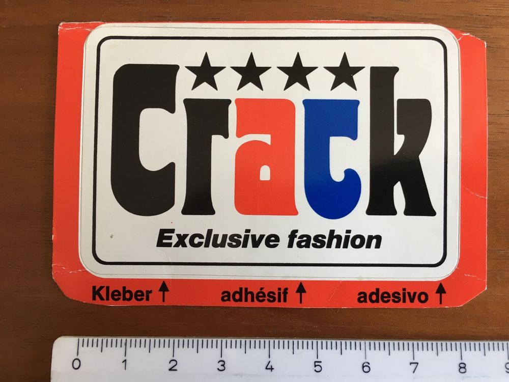 RAR Aufkleber Decal Sticker Crack Fashion 70er/80er (Gebraucht) in ...