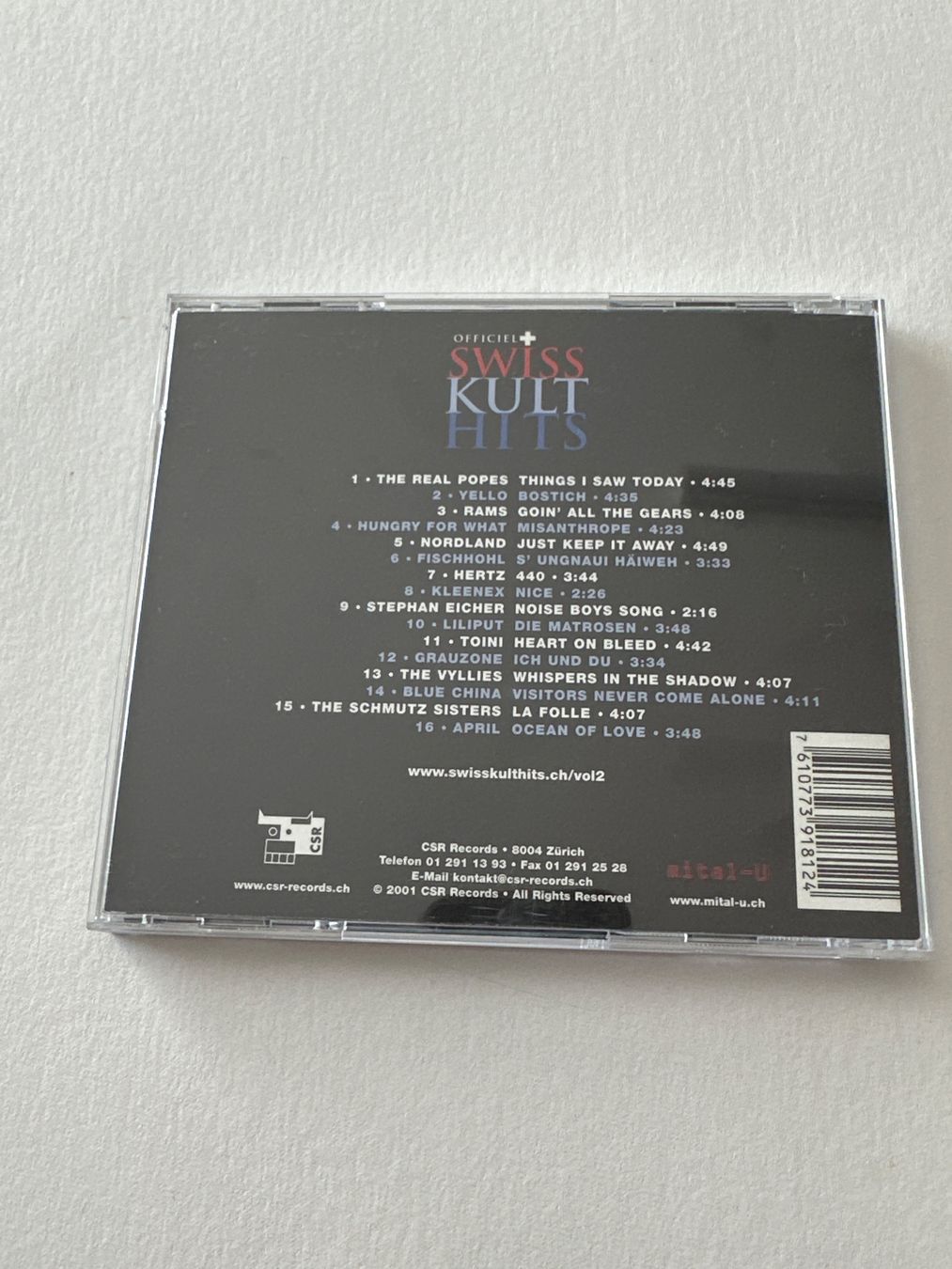 CD: Yello, Stephan Eicher, Rams, Hertz, April - Swiss Kult Hits – Usato da Wabern venduto da fri_t6kq 1