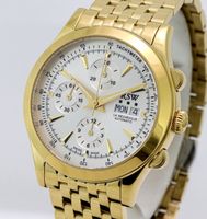 Eleganter RSW La Neuveville Autom.Chronograph Gold 2J.Gar.