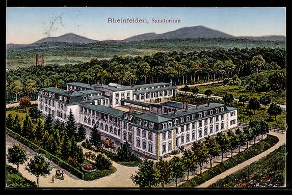 Ansichtskarten: Rheinfelden, Sanatorium vom oben gesehen – Gebraucht aus Berlin von bartko-reher