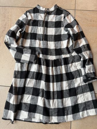 Replay Kleid, Grösse 152, Schwarz Weiss Kariert, Top!
