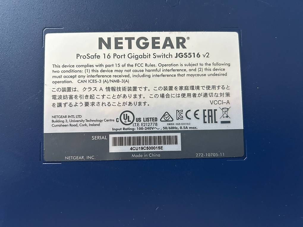 Netgear Hub & Switch: Netgear Netzwerk-Switch 10/100/1000 Mbit/s – Usato da Wiesendangen venduto da Jge 3