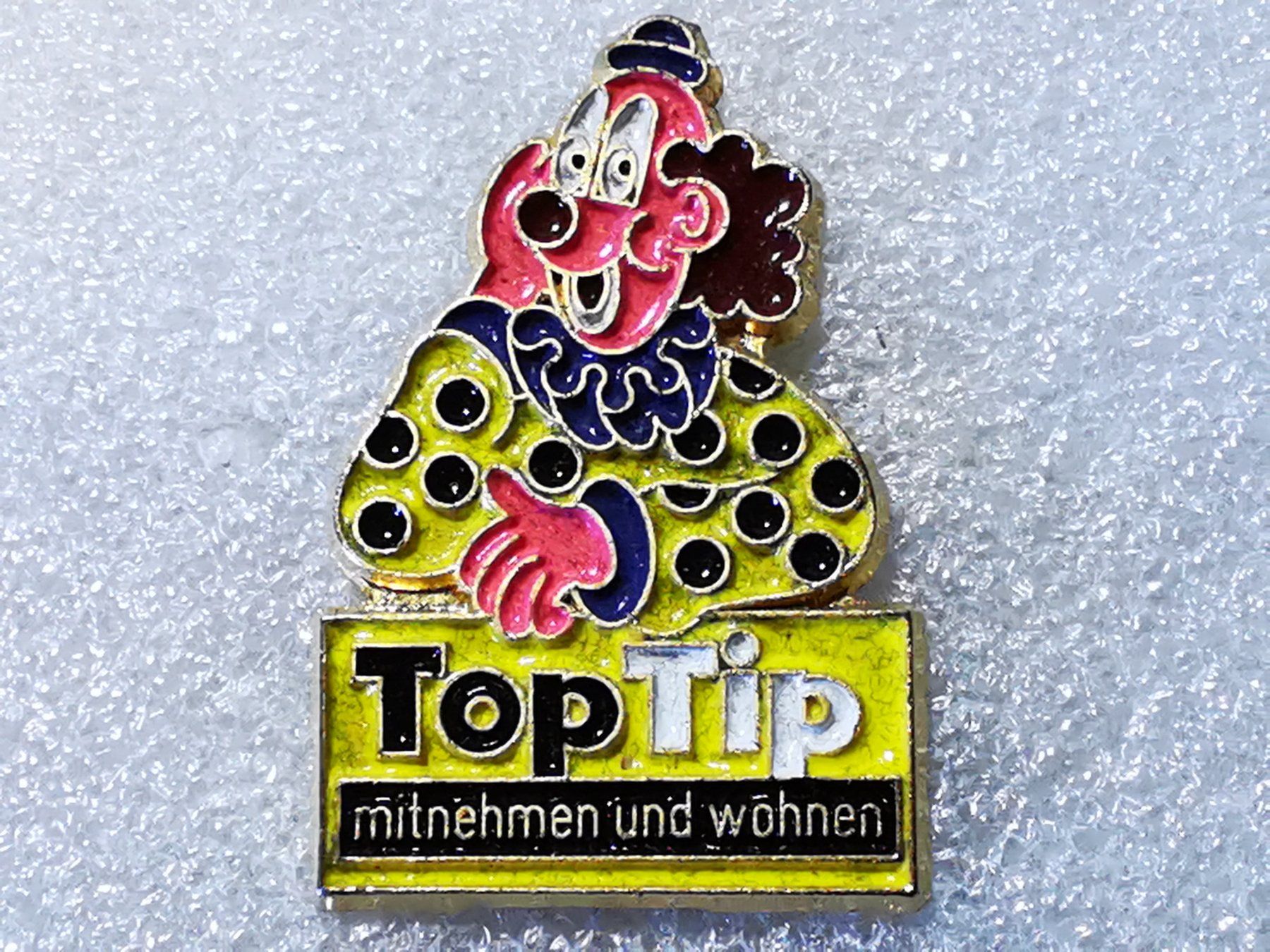 Placchette & Badge: Ansteckpin 57: Toptip – Usato da Oppligen venduto da Pin-Fall-Shop
