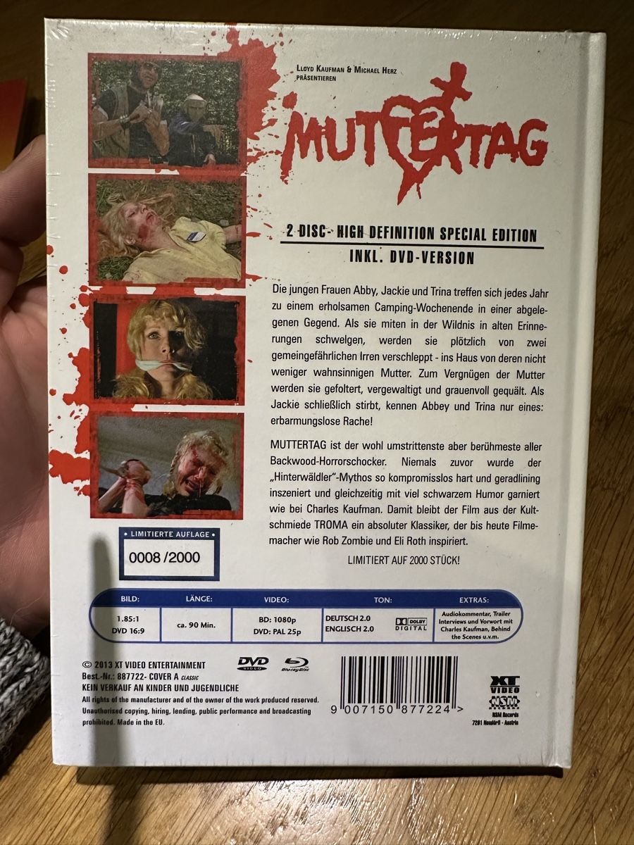 Tutti i DVDs: Muttertag Mediabook, neu OVP, XT Video – Nuovo e nell'imballaggio originale da Benken ZH venduto da Audi-erich 1