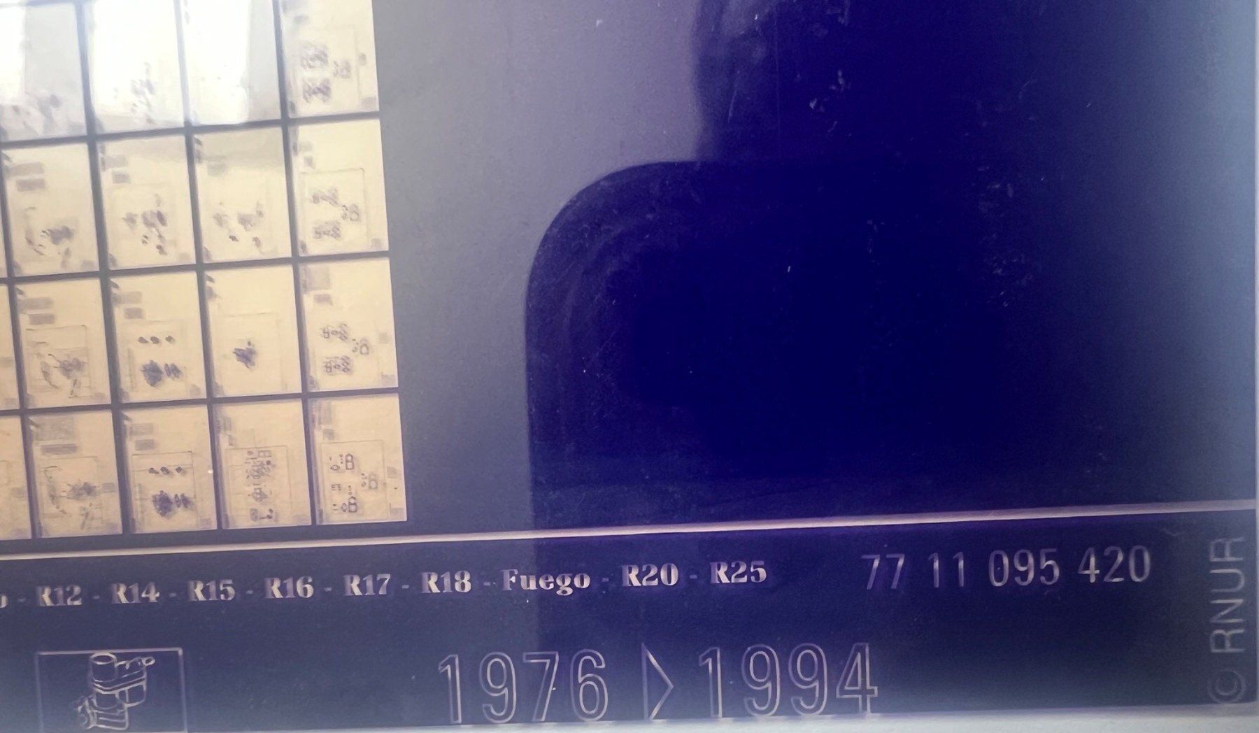 Renault Documenti: ORIGINAL ERSATZTEILKATALOG - MICROFICHES | RENAULT VERGASER – Usato da Unterägeri venduto da GIGOLOLIT 3