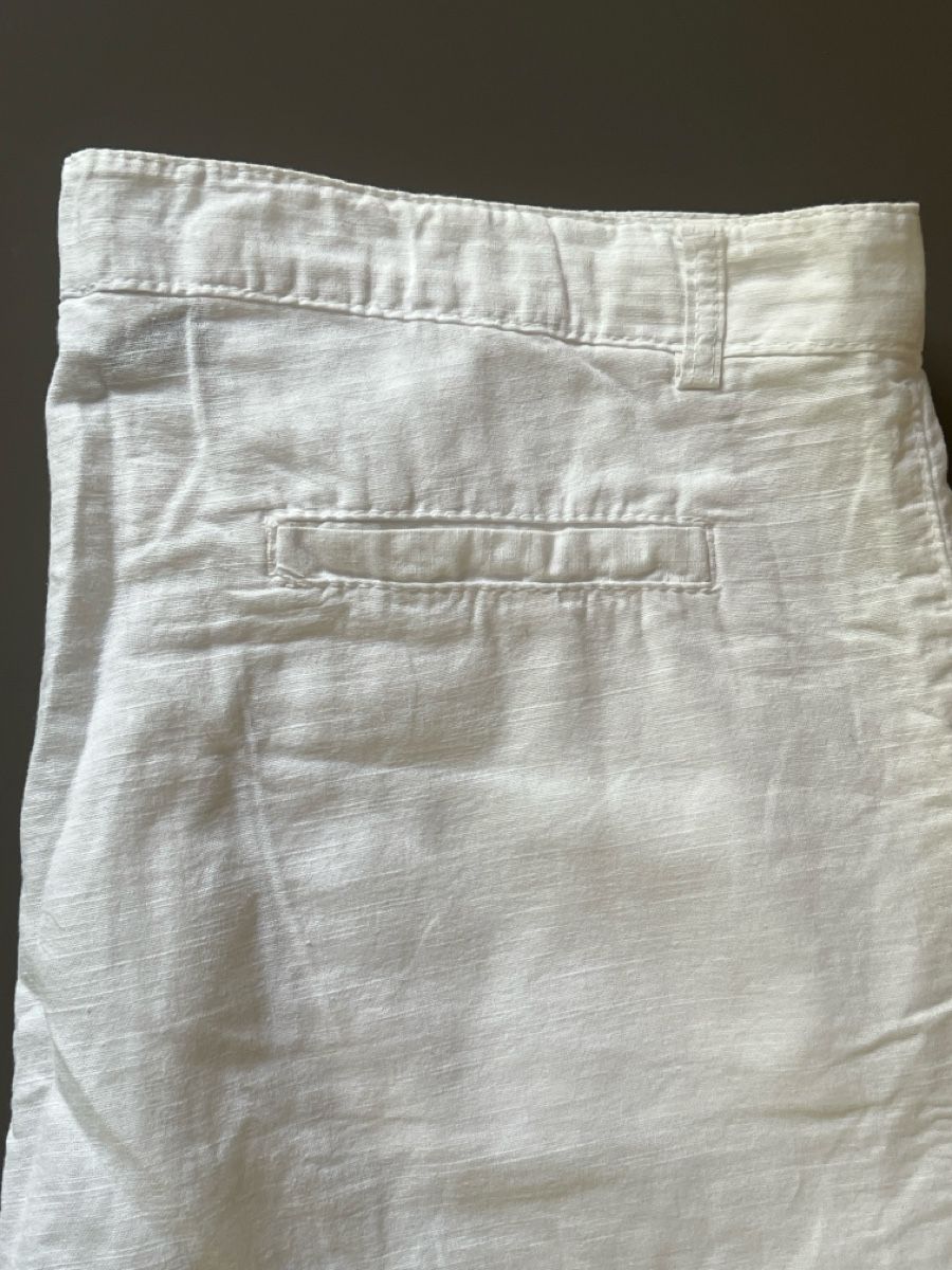 Pantaloni: Leinen-Shorts Weiss Grösse 48 / M – Usato da Schaffhausen venduto da Halu279 2