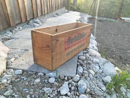 Vintage Holzkiste "Gerberkäse" - Perfekt für den Garten!