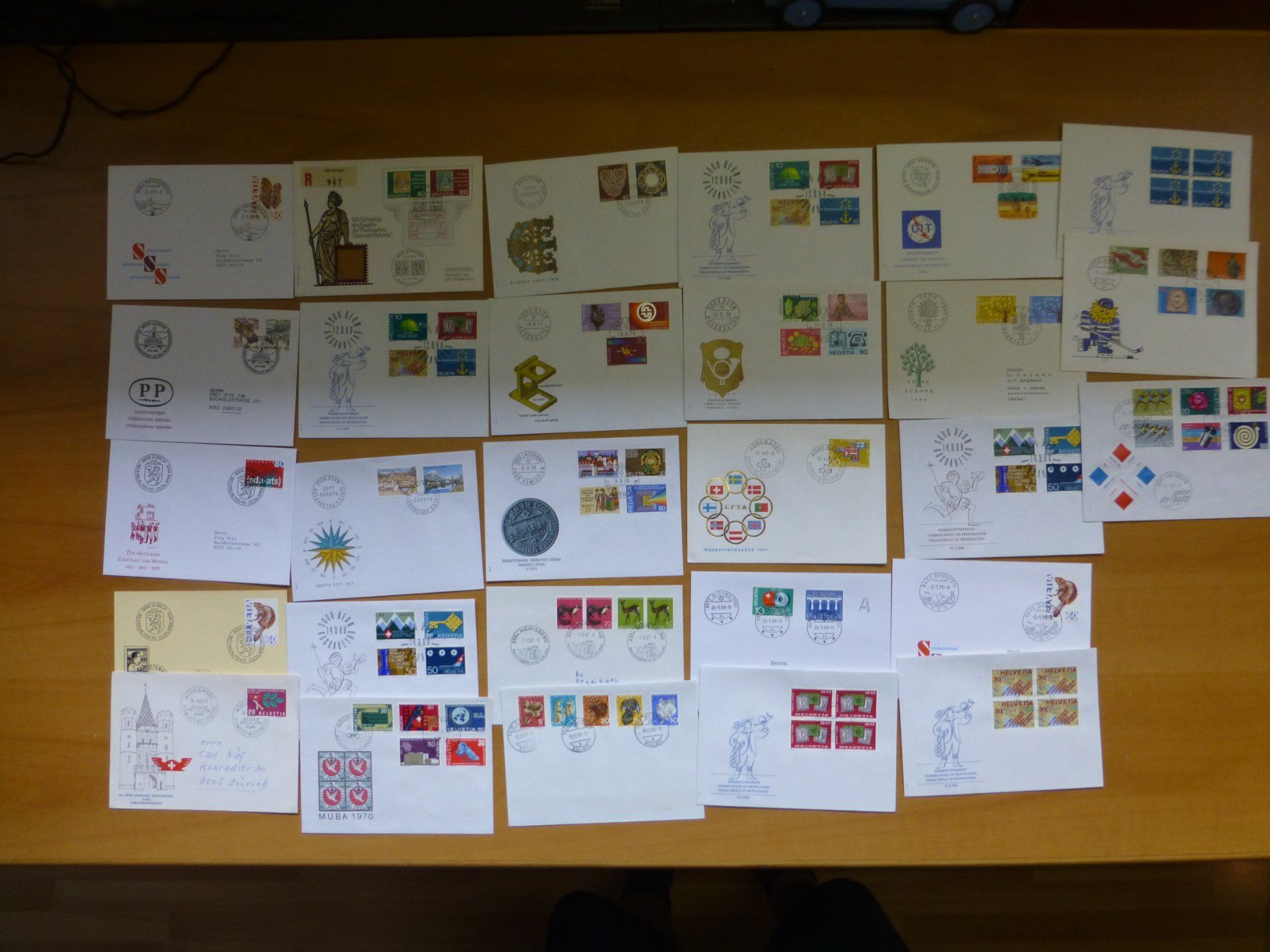 Couverts & Versandtaschen: Briefmarken – Gebraucht aus Fischbach-Göslikon von Kurt096 2