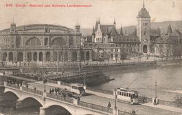 Zurich Bahnhof tram Straßenbahnen