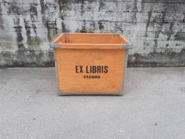 Vintage Holzkiste / Box / Postboxe? / Behälter von Ex Libris