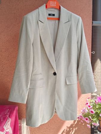 Blazer long sable C&A - Taille 40