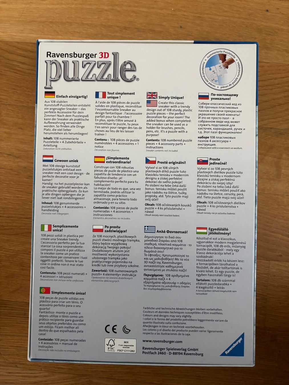 Ravensburger Puzzle: 3D Puzzle Ravensburger 108 pieces (new & unopened) – Nuovo e nell'imballaggio originale da Würenlos venduto da sue_wp8k 2