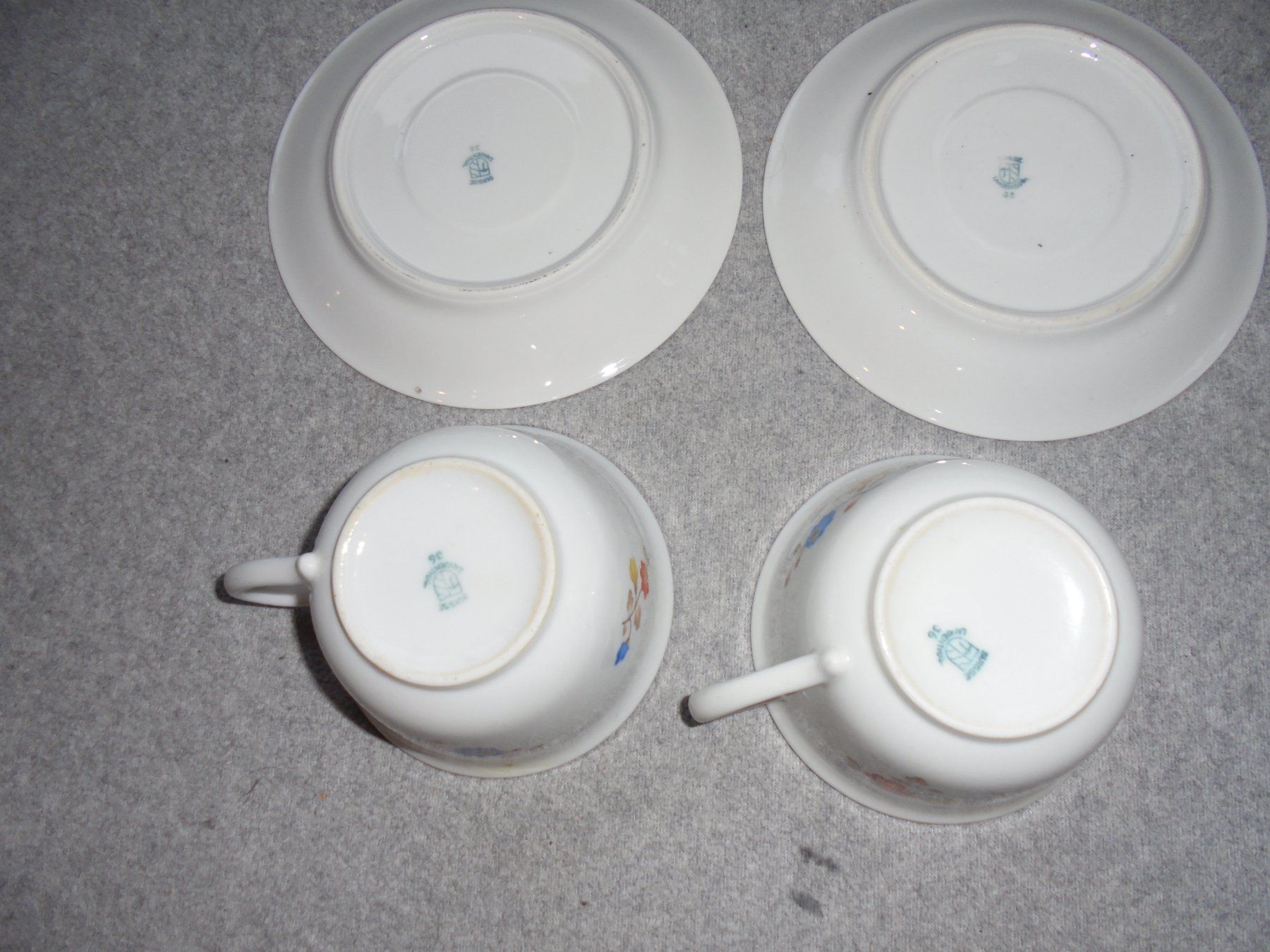 Tazze: 2 Teetassen mit Unterteller Blumenmuster, "Langenthal" – Usato da Rüschegg-Heubach venduto da Ofen111 7