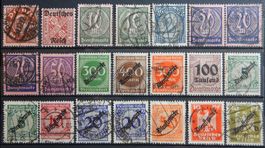 Deutsches Reich Dienst ex. Kat. 67-110 */gest. 1921/24